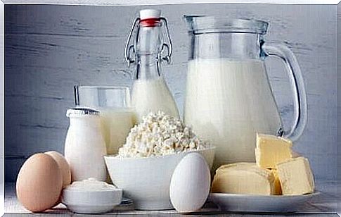 Calcium-rich eggs and dairy products