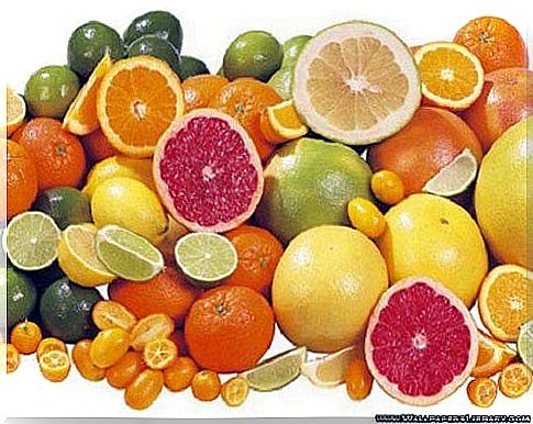 Sliced ​​citrus fruits