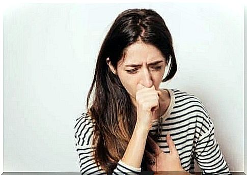 Girl coughing