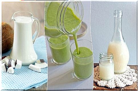 The green smoothie can be prepared with coconut butter