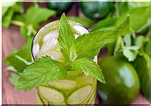 Add mint to detoxifying water recipes